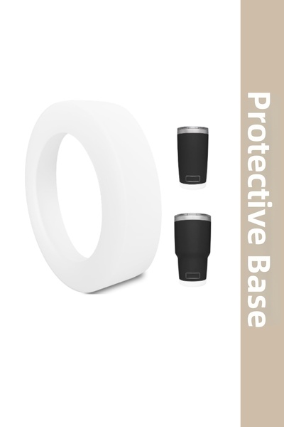Mamastuff Protective Silicone Coaster Base - Small Size - White 6.5 cm Aeroli...
