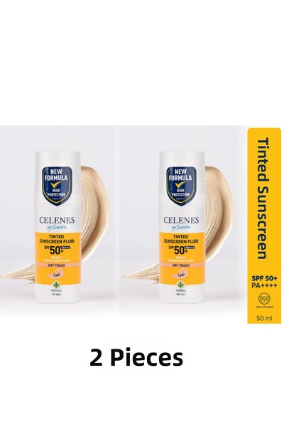 Celenes Herbal Dry Touch Spf 50 Matte Finish Tinted Sunscreen - Face and Deco...