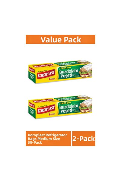 Koroplast Refrigerator Bag Medium Size 2 X 30 Pieces 4 Pcs