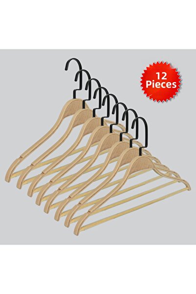 NYN Wooden (Lama Black Hook) Barli Skirt, Pants, Combination, Hangers 12 Pieces