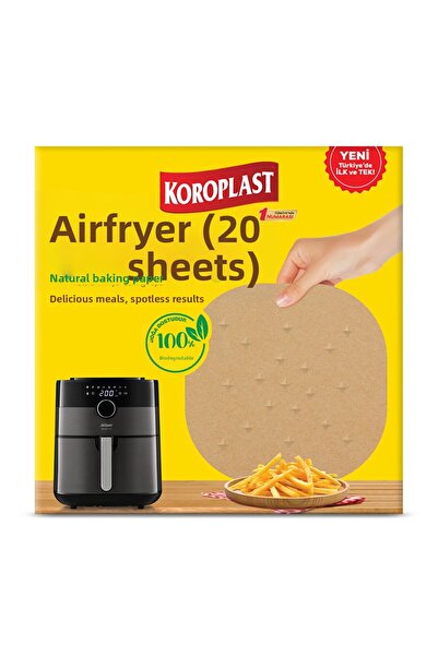 Koroplast Airfryer Natural Baking Paper 20Pcs