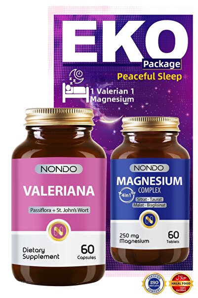 Nondo Peaceful Sleep Cycle Valerian Pasiflora Restless Foot Syndrome Magnesium