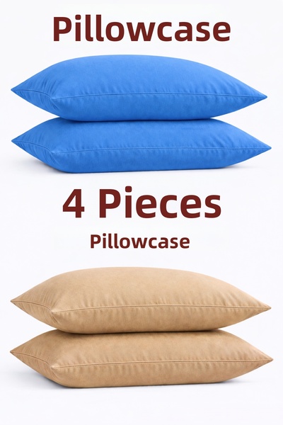 SADEN HOME Cotton Pillow Cases Capuchino-Blue 50X70 cm