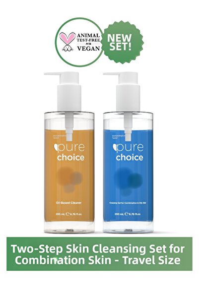 Pure Choice Dual-Stage Skin Cleansing Set for Combination Skin (Travel Size)