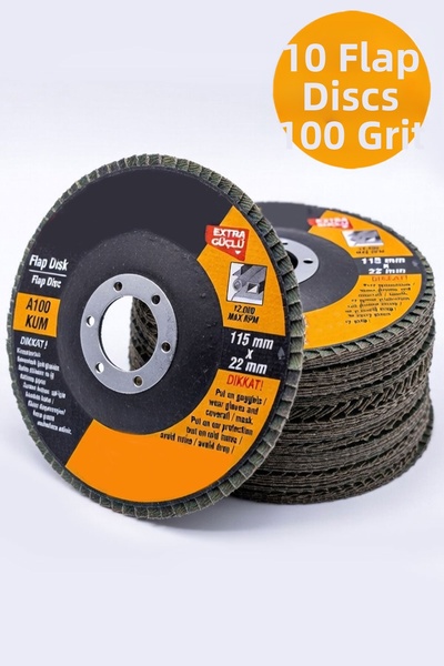 Badem10 Aluminum Body 115 mm Flap Disc 100 Grit Metal Sanding Stone Grinding ...