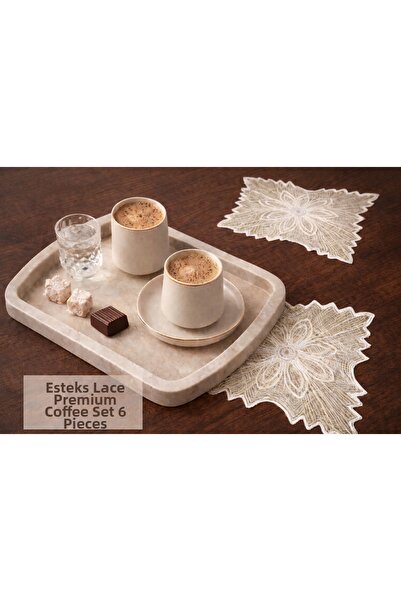 Esteks Dantel ve Tekstil Aksesuarları 6 buc. dantelă franceză dantelă decorat...