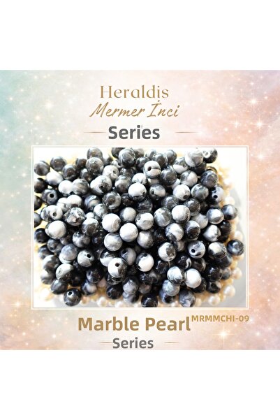 CSG BAZAAR 10 mm Plastic Marble Pearl Beads 100 Pieces Mrmmchi-09