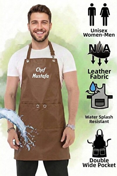 Hawk Era Apron Personalized with Name and Company Custom Chef Waiter Restaura...