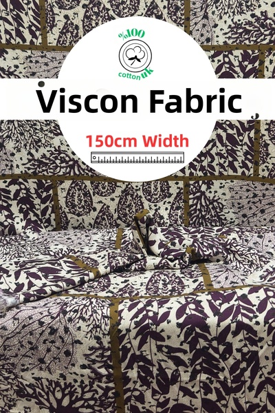 kumaş sarayı Premium Viscose Fabric – Non-Sweating Summer Dress Fabric – by t...