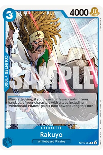 Bandai TCG One Piece Rakuyo Op13-055 Licensed Game Card (En)