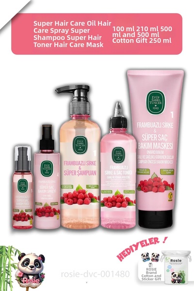 Eyüp Sabri Tuncer مجموعة العناية بالطحالب المكونة من 5 قطع - قطن روزي