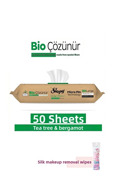 Sleepy إيزي كلين بيو - منشفة تنظيف سطح شجرة الشاي والليمون 50 ورقة هدية