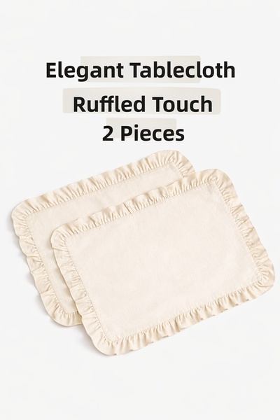 SADEN HOME Linen Fluffy American Serving Plate 35X40Cm