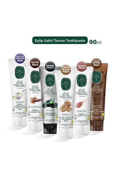 Eyüp Sabri Tuncer مجموعة معجون الأسنان مكونة من 6 قطع
