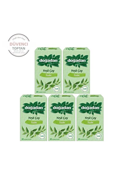 Doğadan شاي أخضر عادي 20 قطعة × 5 قطع
