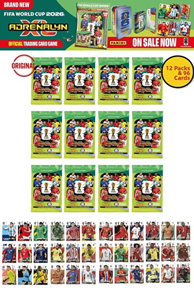 TOYFEST World Cup Fifa 2026 Panini Adrenalyn XL Collection Card Booster 12 Pa...