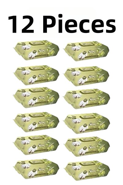 Sleepy مناديل مبللة بزيت الزيتون 12 عبوة 1080 ورقة