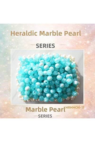 CSG BAZAAR 10 mm Plastic Marble Pearl Beads 100 Pieces Mrmmchi-17