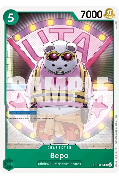 Bandai TCG بطاقة ألعاب مرخصة من ون بيس بيبو OP13-035 (EN)