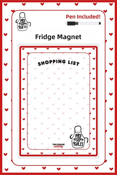 The Grade Activity Summer Sil Heart Lista de cumpărături Planificator magneti...