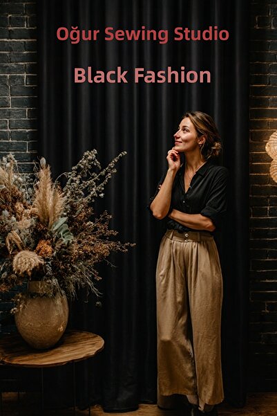 oğur dikimevi Black Thermal 100% Light-Proof Blackout Blackout Sunshade Curta...