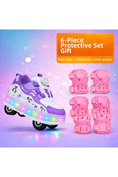 sepona أحذية التزلج أحذية رياضية مضيئة للتزلج على الجليد