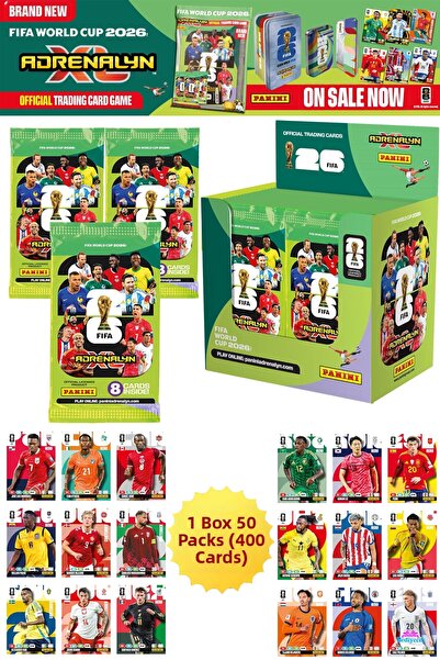 hediyecik Panini World Cup Fifa World Cup 2026 Adrenalyn XL Trading Card Box ...