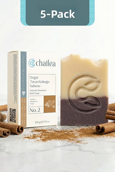 Chailea صابون قشر القرفة الطبيعي المصنوع يدويًا - منعش للبشرة العادية، مجموعة...