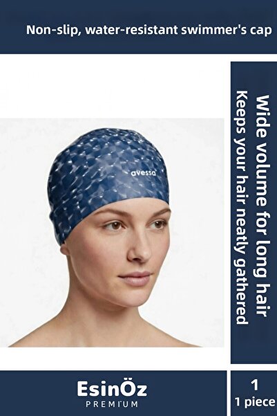 EsinÖz # Swimming Cap with Hair Protection, Water-Resistant, Non-Slip, Flexib...