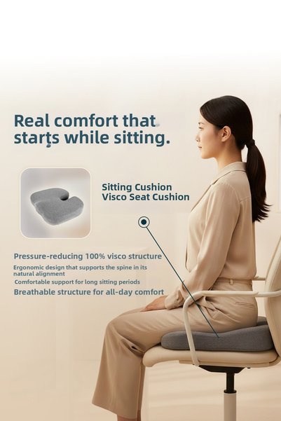 Visko Love Sitting Cushion Visco Sitting Pillow