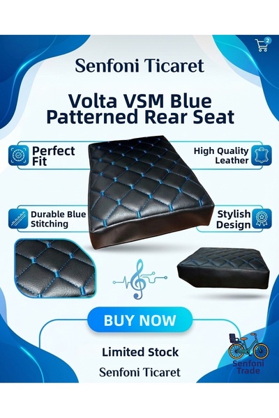 Volta Vsm تعديل فاخر منقوشة الجلود مقعد الركاب الخلفي واحد، السرج، مقعد، دراج...