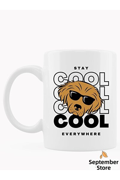 Eylül Design Cool Dog Written Fun and Humorous Special Design Printed Mug Cup...