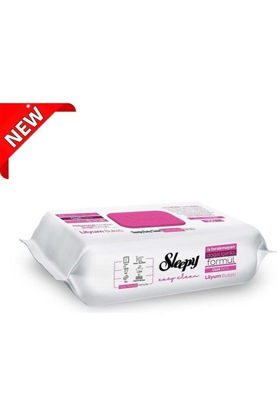 Sleepy Easy Clean Lilyum Bouquet Surface Cleaning Towels 100 Pcs