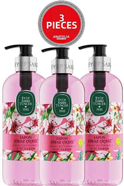 Eyüp Sabri Tuncer Japanese Cherry Blossom Liquid Soap 500 ml X 3 Pieces