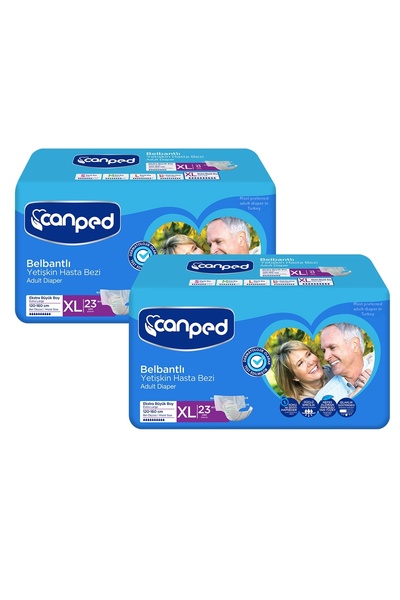 Canped Waistband Patient Diapers Extra Large Size Large 46 Pieces