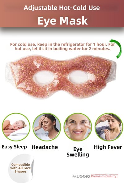 Muggio Set of 3 Refreshing Cold Hot Face and Eye Mask
