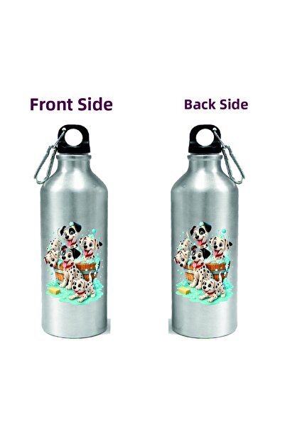 DKDZ SHOP قارورة ماء معدنية بسعة مطبوع مل مع خطاف فضي.