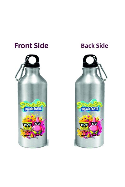 DKDZ SHOP قارورة ماء معدنية بسعة مطبوع مل مع خطاف فضي.