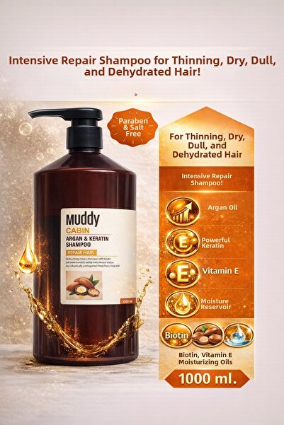 Muddy Argan Keratin Shampoo -8697426731230