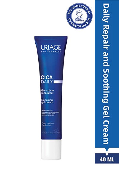 Uriage باريديرم سيكا كريم جل يومي لإصلاح وتهدئة حاجز البشرة 40 مل