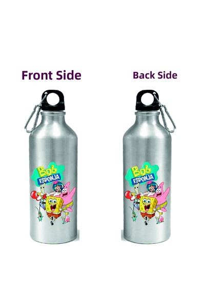 DKDZ SHOP قارورة ماء معدنية بسعة مطبوع مل مع خطاف فضي.