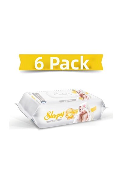 Sleepy مناديل مبللة للبشرة الحساسة × 6 قطع