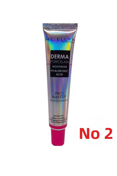 Mcellyn كريم أساس ديرما بورسلين بحمض الهيالورونيك مرطب فعال لمدة 24 ساعة، عال...