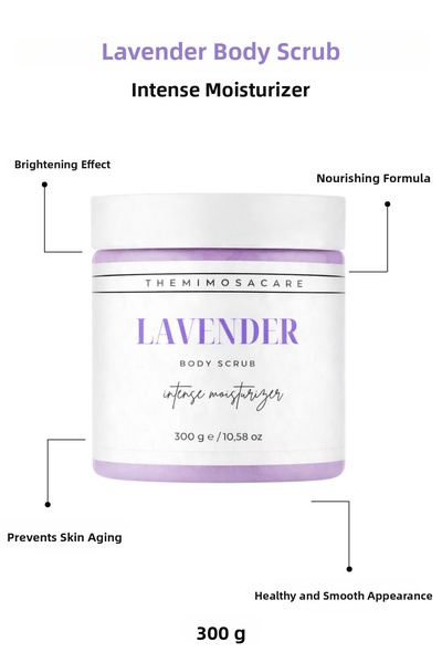 The Mimosa Care مزيل الغرق بخلاصة اللافندر، مرطب، تقشير اليدين والجسم