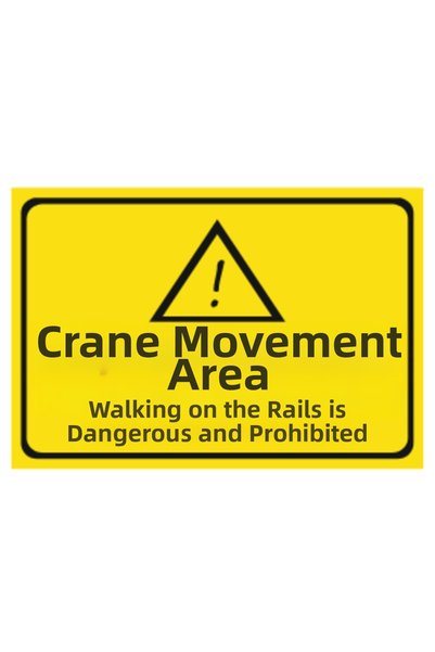 HiperAD Reklam Crane Work Area Warning for Traffic on the Rail Decoya Printin...