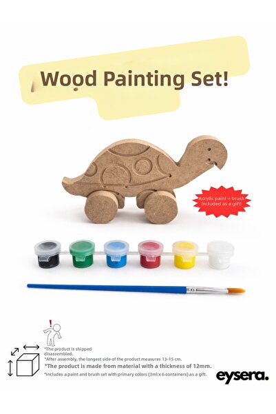 eysera Wooden Painting Set – Children's Activity & Hobby Toy, Montessori Educ...
