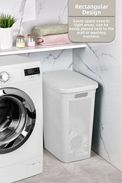 Cosiness Cosi Διακοσμητικό Καλάθι Βρώμικων Ρούχων με Λεπτό Καπάκι 39 Lt.