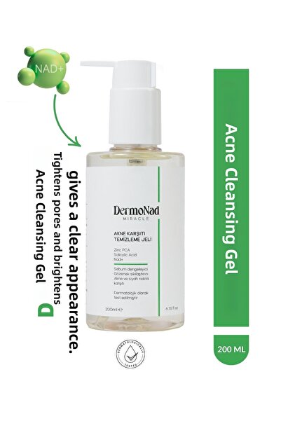 DermoNad جل تنظيف الوجه المضاد لحب الشباب، مضاد للرؤوس السوداء، حمض الساليسيل...