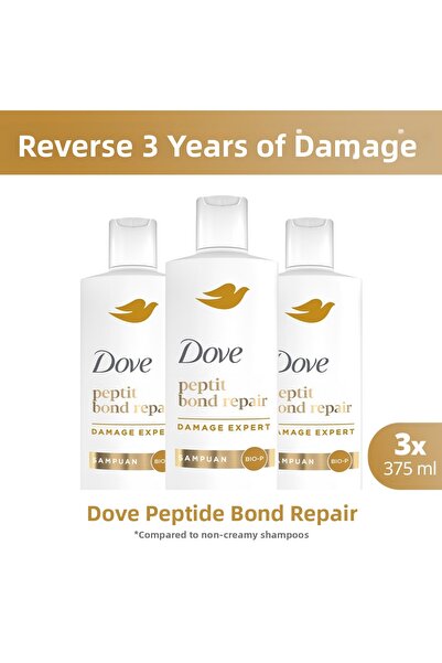 Dove Shampoo Peptide Bond Repair 375 ml X3