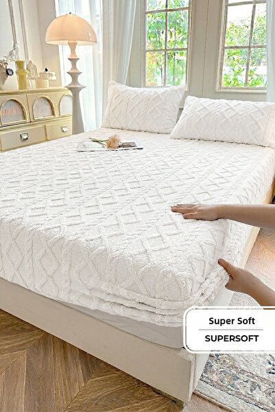 EvienHome طقم جاكار فائق النعومة ملاءة مطاطية قطعة/ مزدوج